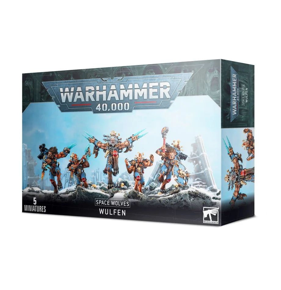 Набор миниатюр для настольной игры Warhammer 40000 - Space Wolves Wulfen