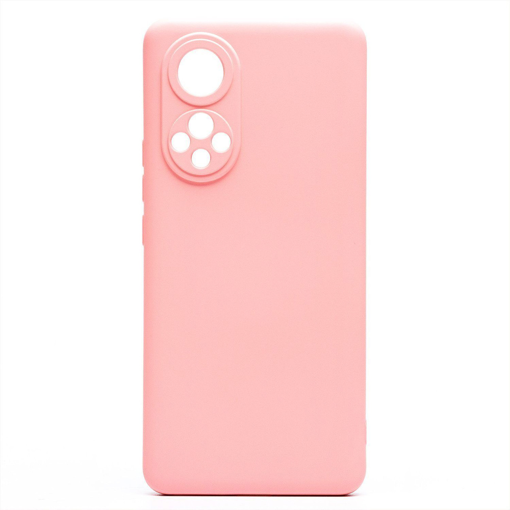Чехол для Huawei Honor 50 (NTH-NX9), Nova 9 (NAM-LX9) силиконовый Soft Touch 2 с закрытой камерой <светло-розовый> #1