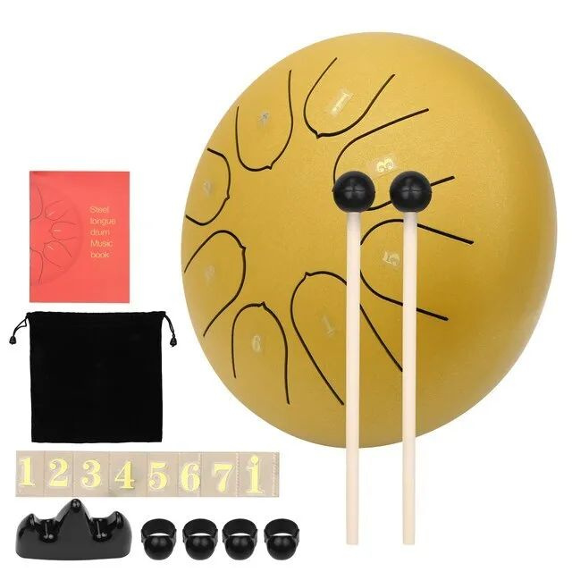 Глюкофон 15см (6 дюймов), 8 лепестков. музыкальный инструмент ...