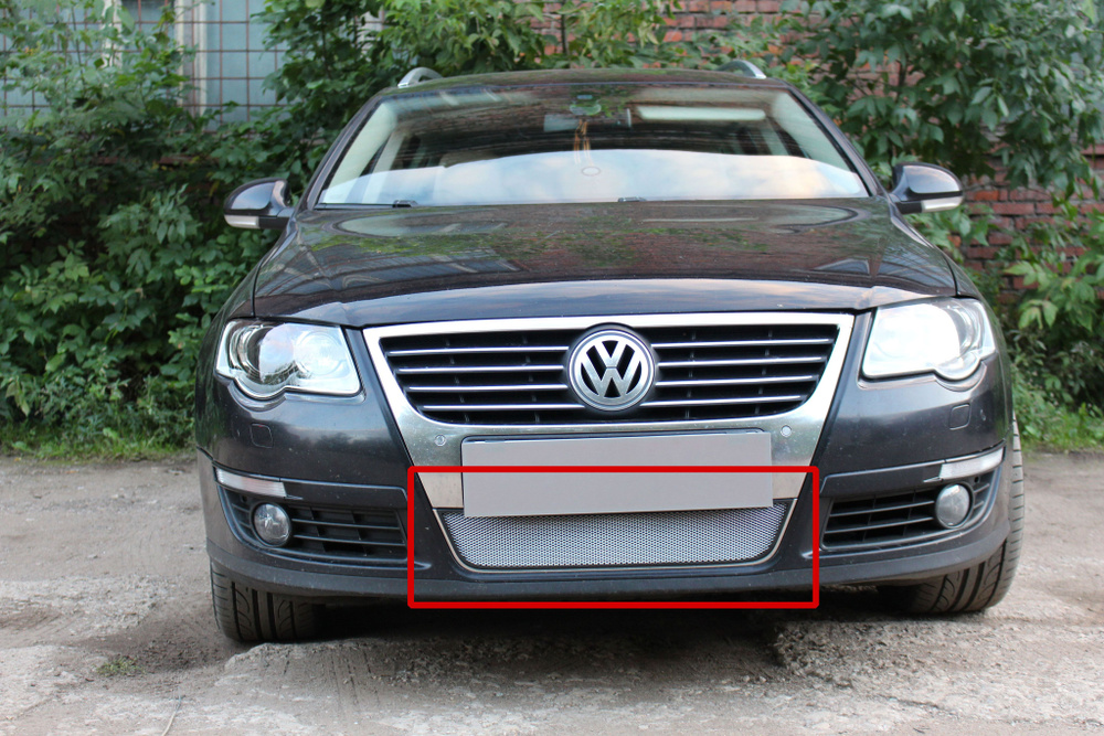 Защитная сетка радиатора хром Volkswagen Passat (2005-2010) B6 ...