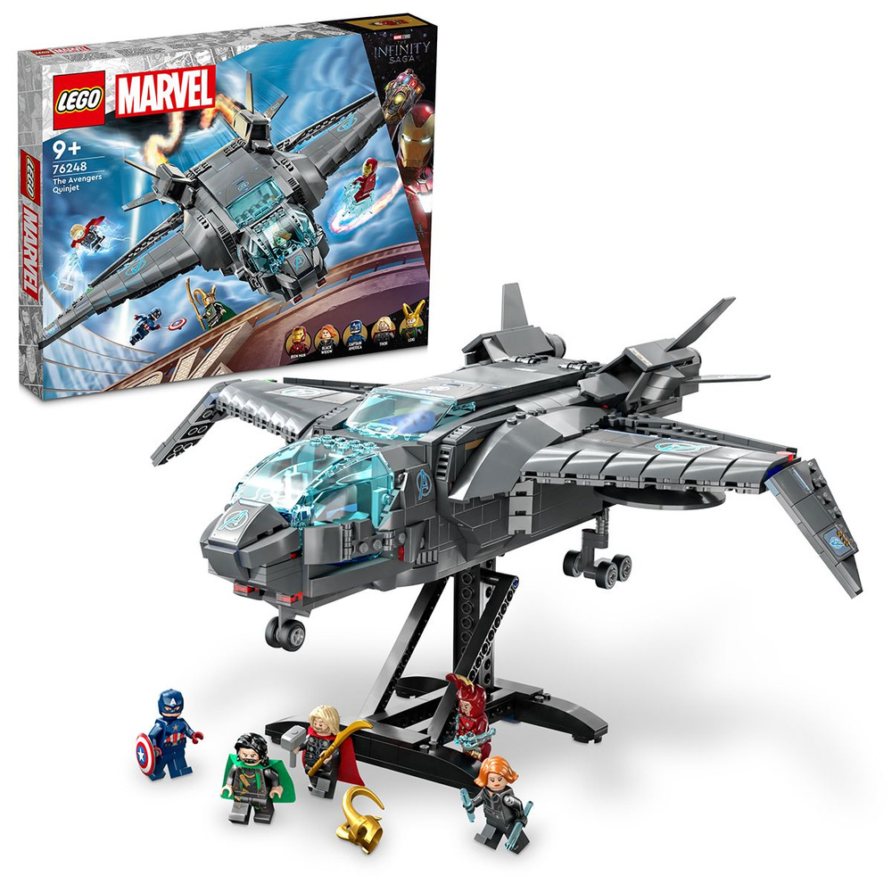 Конструктор LEGO Super Heroes 76248 Мстители Квинджет - купить с доставкой  по выгодным ценам в интернет-магазине OZON (829294434)