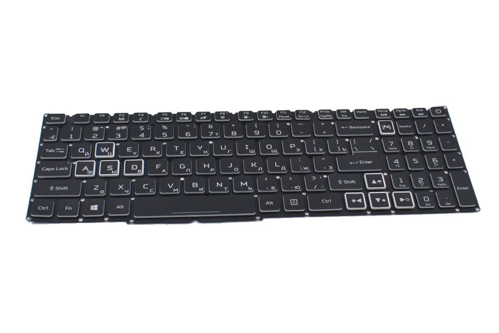 Клавиатура для Acer Nitro 5 AN517-41 ноутбука черная, нитро с RGB ...