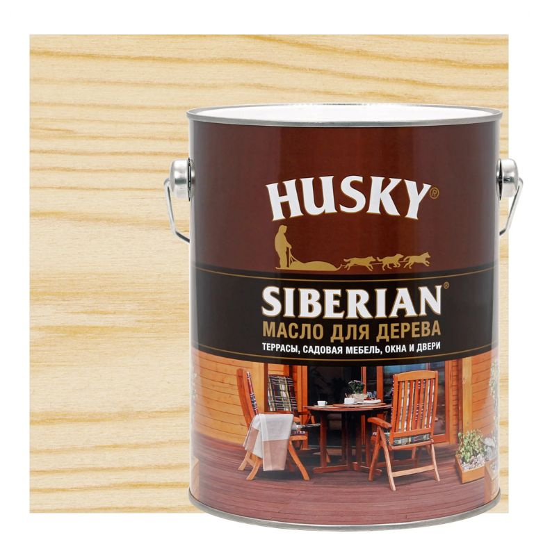 Масло для дерева Husky Siberian прозрачное 2.7 л - купить с доставкой ...