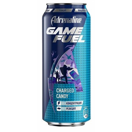 Напиток энергетический Adrenaline Game Fuel, 449мл, 8 шт #1
