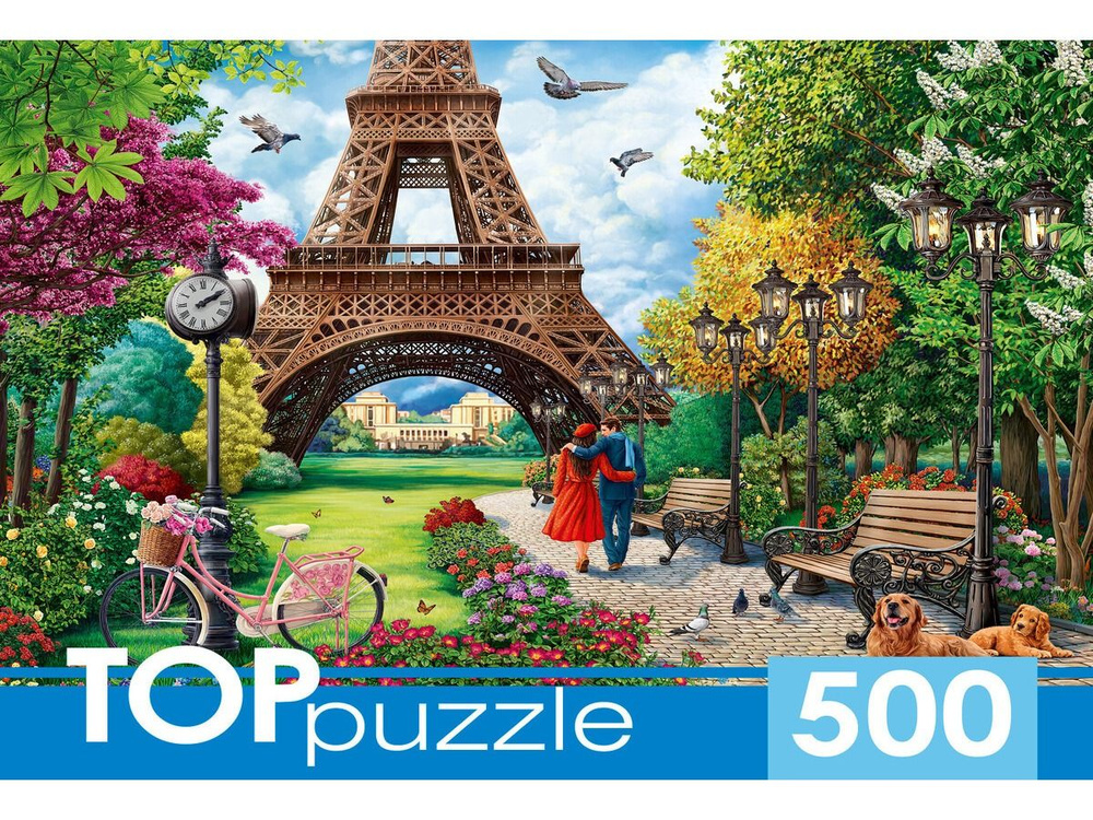 Пазл TOP Puzzle 500 деталей: Прогулка по Парижу #1