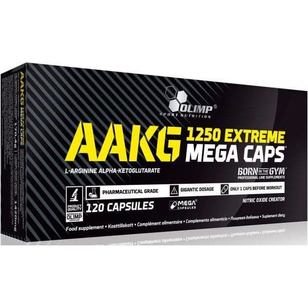 Аргинин альфа-кетоглютарат AAKG EXTREME 1250 MEGA CAPS / ААКГ ЭКСТРЕМ 1250 МЕГА КАПС OLIMP, капсулы по #1