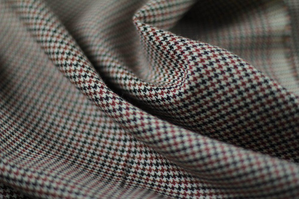 Ткань шерсть с узором гусиная лапка - купить с доставкой по выгодным ...