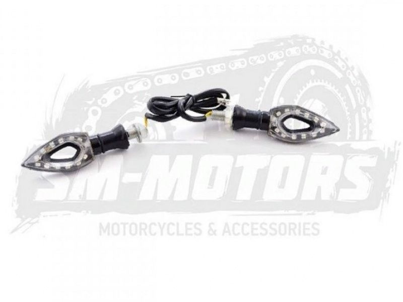 Поворотники светодиодные комплект 2шт SM-PARTS SMP-02A черный 020246-776-8668 #1