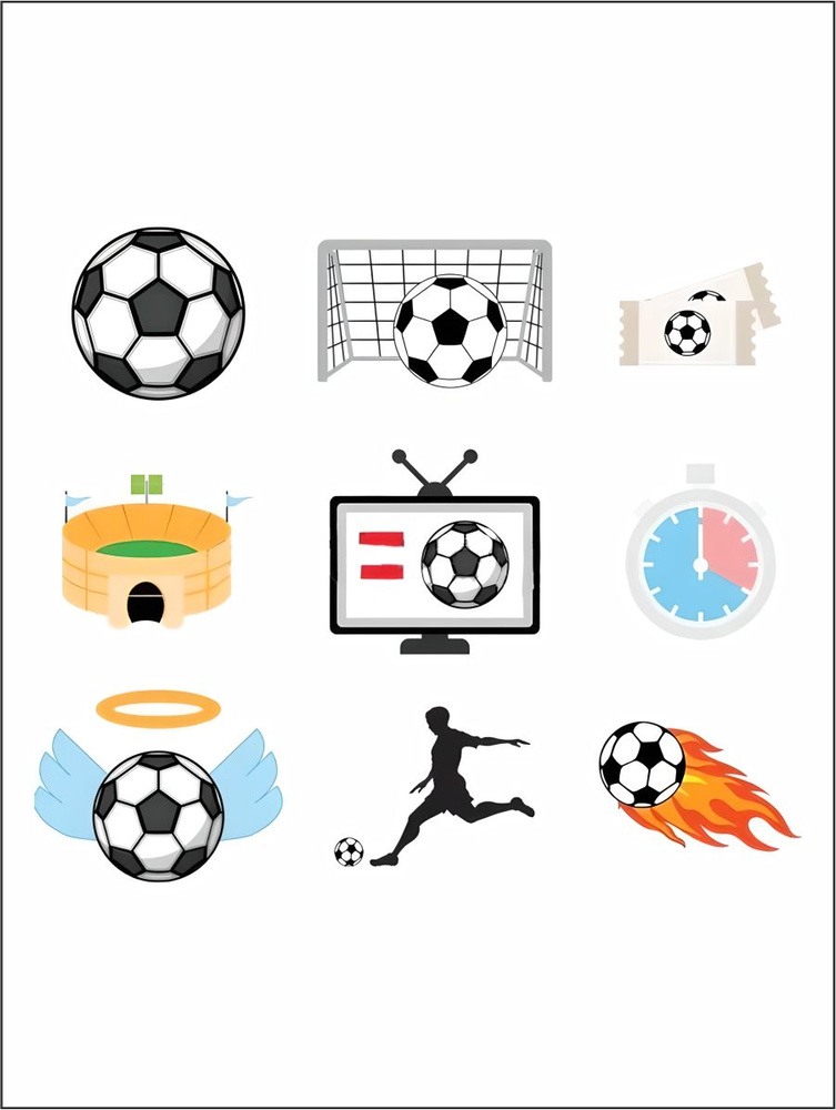 Наклейки стикеры Футбол - купить с доставкой по выгодным ценам в ...