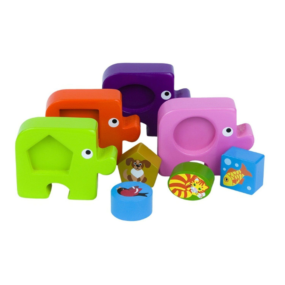 Игра из дерева Step Puzzle Подбираем фигуры. Домашние животные 89025 ...