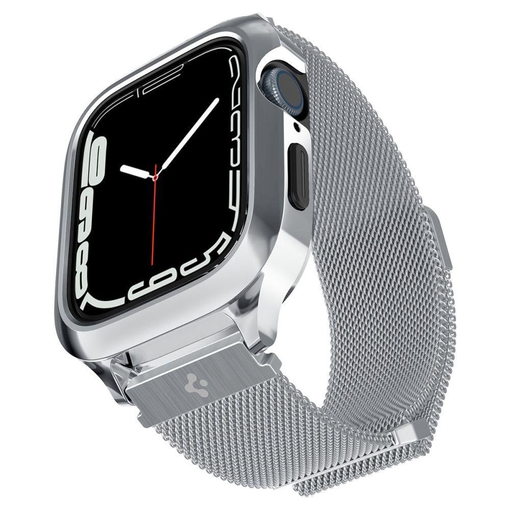 Чехол с ремешком Spigen на Apple Watch (45/44 mm) (ACS04584) Metal Fit Pro / Спиген для Эпл Вотч Противоударный, #1