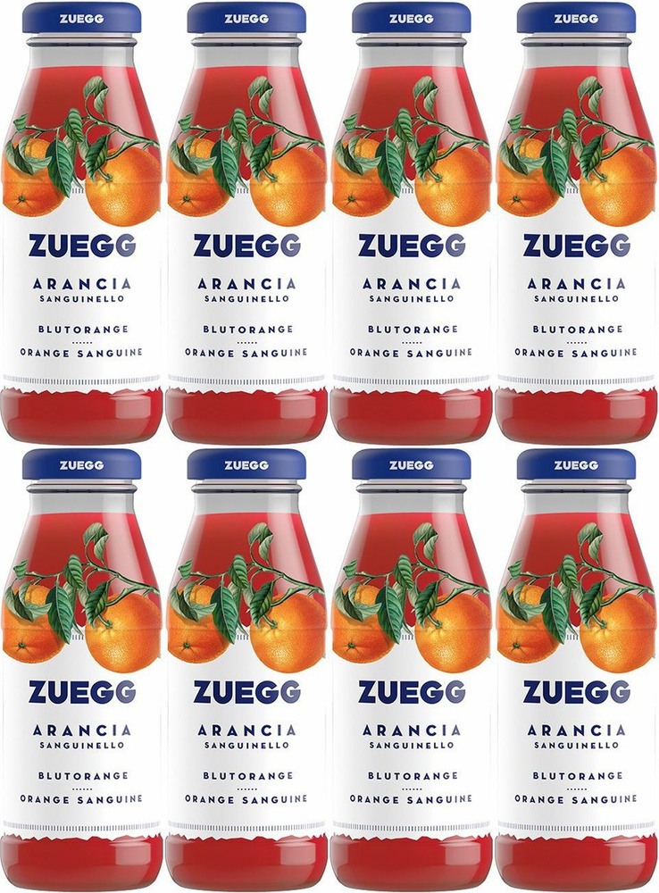 Напиток сокосодержащий Zuegg Красный апельсин 0,2 л, комплект: 8 упаковок по 200 мл  #1