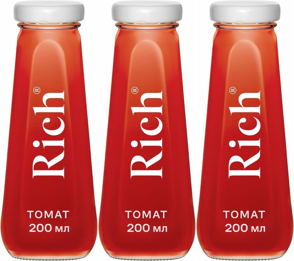 Сок Rich томатный с солью 0,2 л, комплект: 3 упаковки по 200 г #1