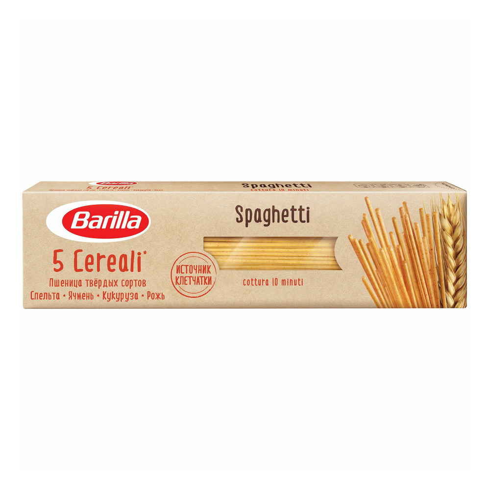 Макаронные изделия Barilla Spaghetti 5 Злаков Спагетти, комплект: 3 упаковки по 450 г  #1