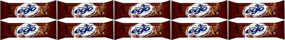 Батончик злаковый Ego fitness темный шоколад с витаминами-железом, комплект: 10 упаковок по 27 г  #1