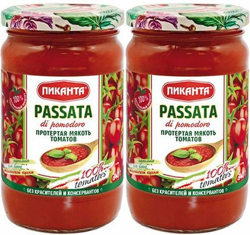 Томатное пюре Пиканта Passata di Pomodoro, комплект: 2 упаковки по 340 г  #1