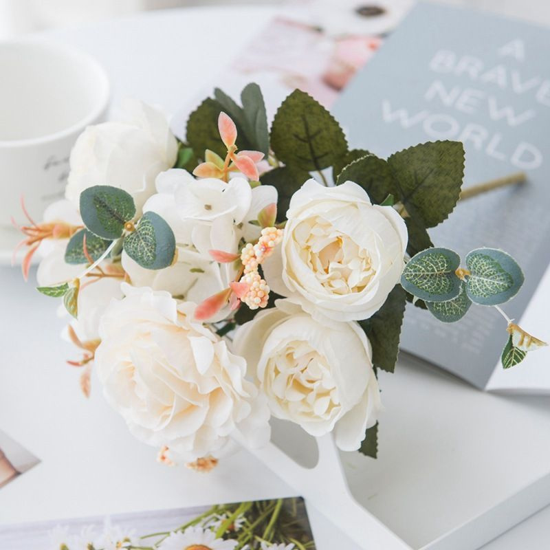 Купить Искусственные цветы для декора букет роз композиция по выгодной ...