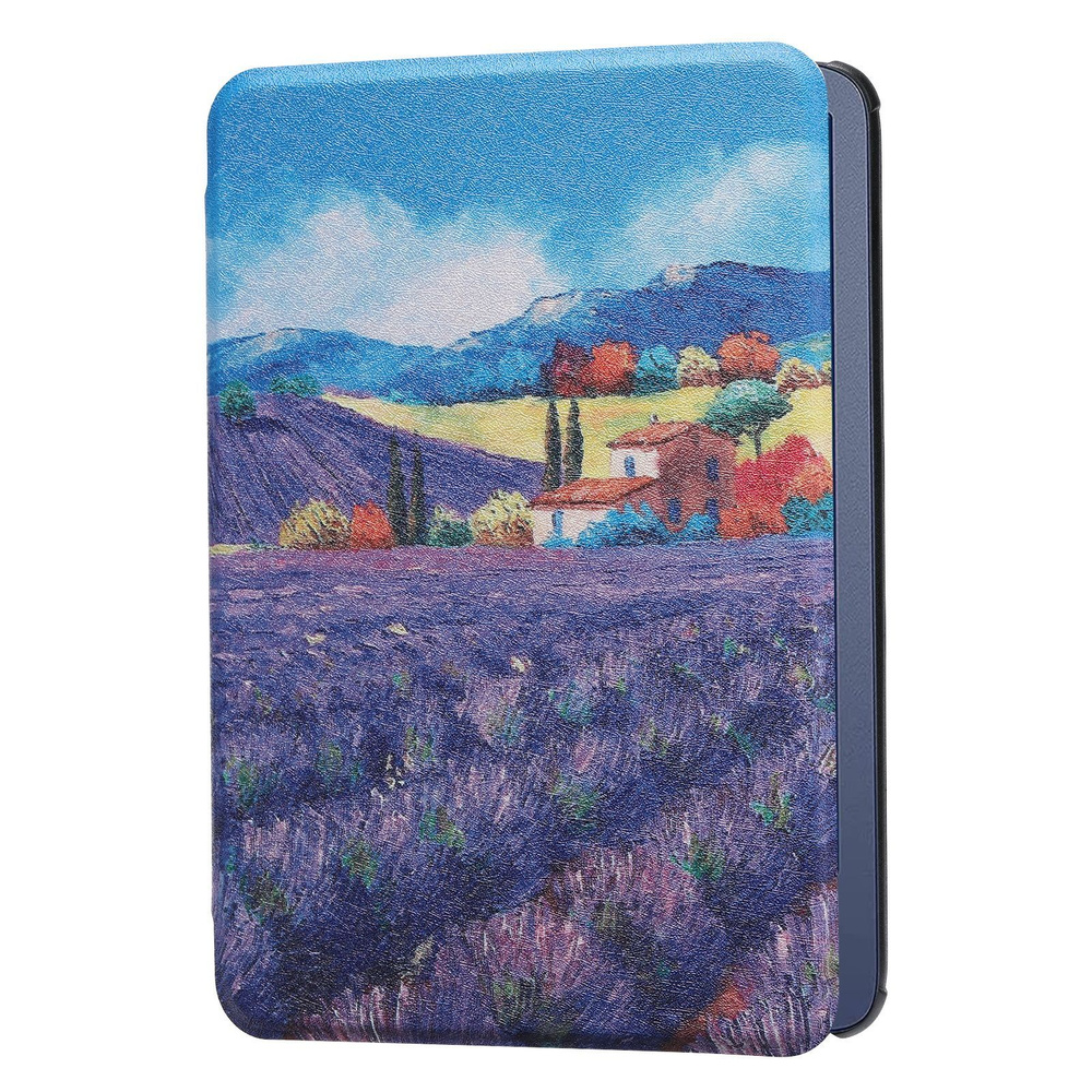 Чехол-книжка для Amazon All-New Kindle 11 (6", 2022 г.) Purple wheatfield #1
