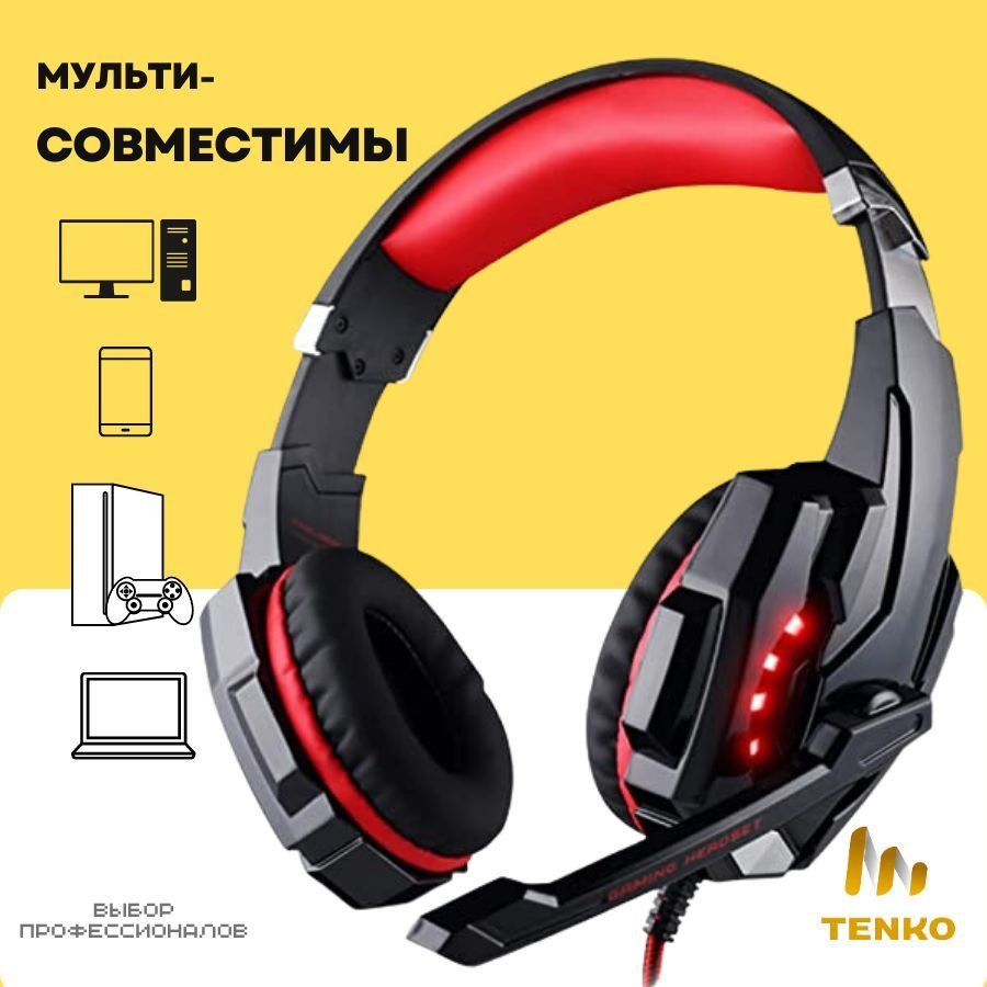 Наушники Полноразмерные Tenko keach - купить по доступным ценам в  интернет-магазине OZON (908122898)