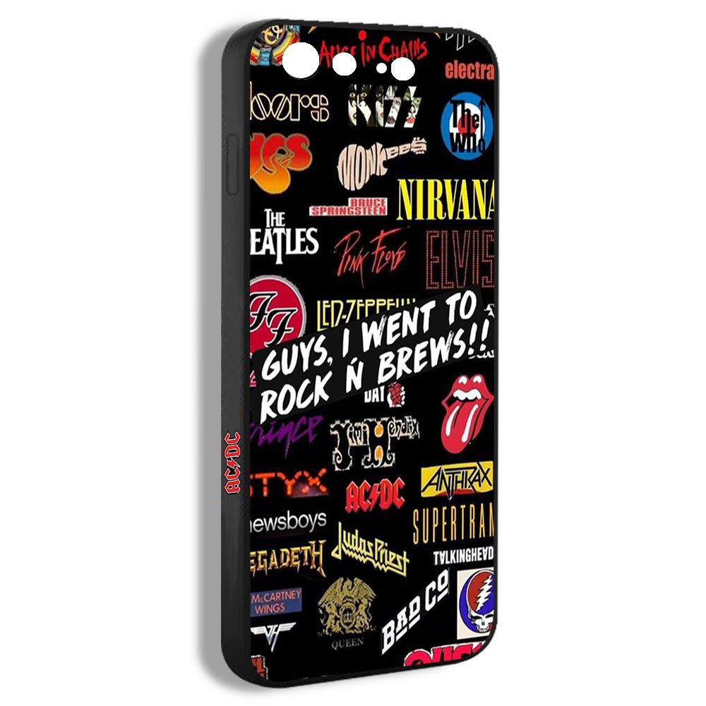 чехол для смартфона Подходит для iPhone 7 Plus AC DC Beatles музыка рок  уличная мода наклейка коллаж DCA10 - купить с доставкой по выгодным ценам в  интернет-магазине OZON (942397737)