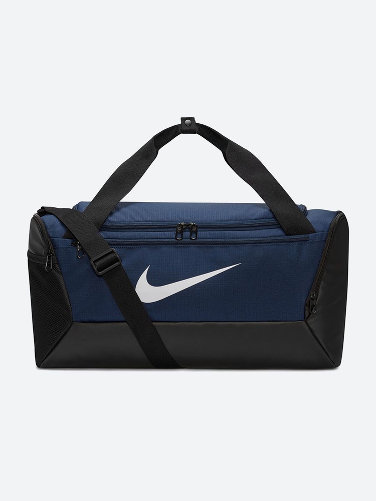 Сумка спортивная мужская Nike Nk Brsla S Duff - 9.5 (41L), DM3976-410, midnight navy (синий)  #1