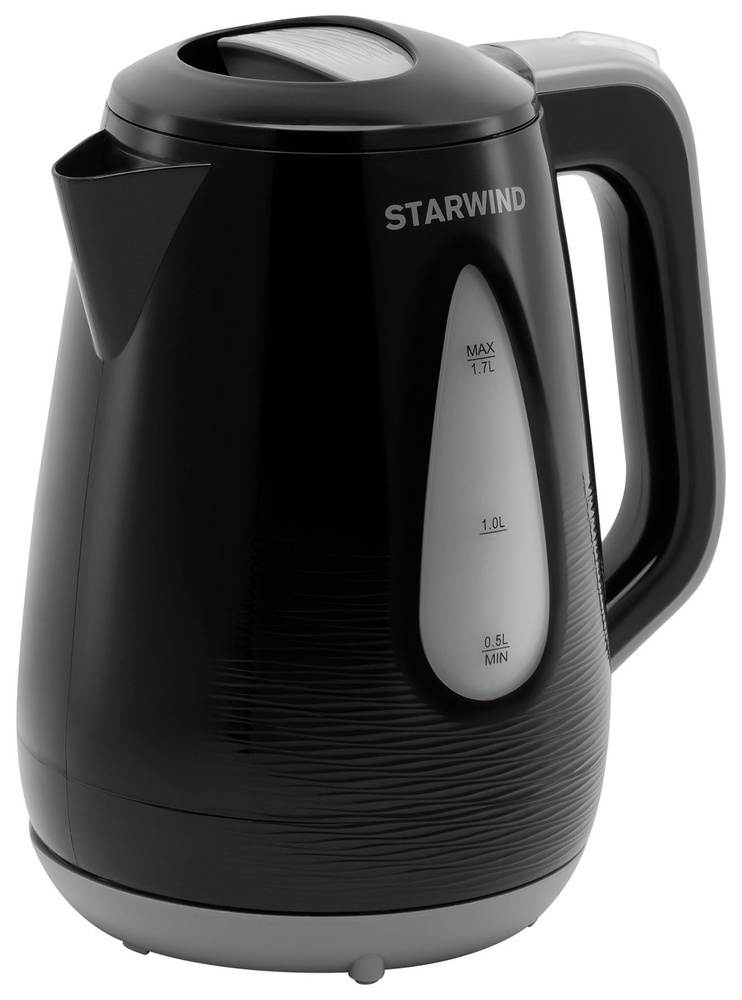 Чайник электрический Starwind SKP2316 1.7л. 2200Вт черный/серый (корпус: пластик)  #1