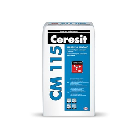 Церезит Клей для плитки Клей для плитки и мрамора Ceresit CM115, 25 кг 25 кг  #1