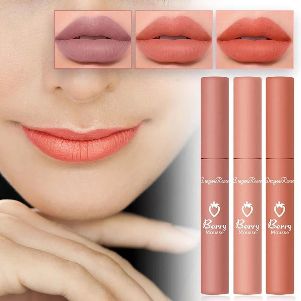Dragon Ranee Lipstick Жидкая водостойкая помада для губ. Набор из 3 ...