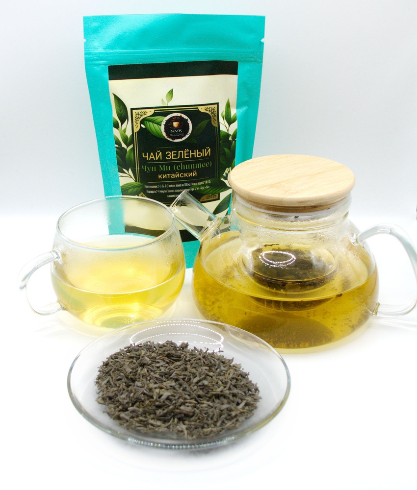 Чун Ми (Chunmee) зелёный китайский чай, 100 г. натуральный, настоящий ...