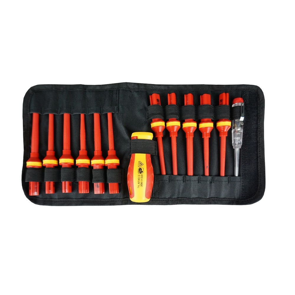 Набор отверток диэлектрических до 1000V 13 предметов BERGER BG1064 ...