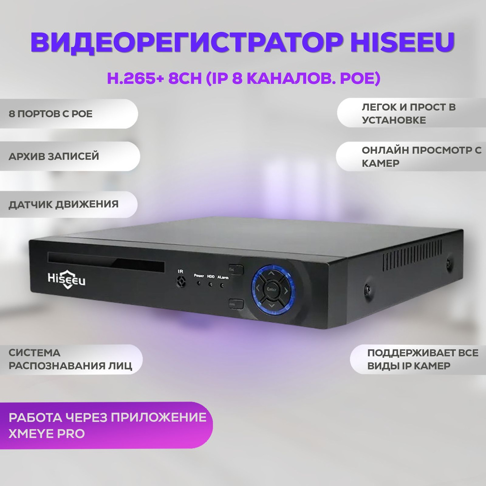 Гибридный видеорегистратор Ps-Link A2104HP на 4 канала с поддержкой 8Мп камер