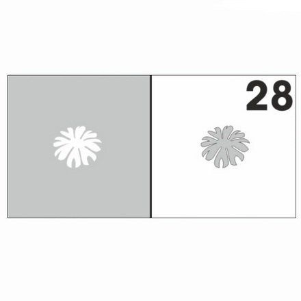Трафарет для аэрографии на ногтях №28 6 шт./упак. #1