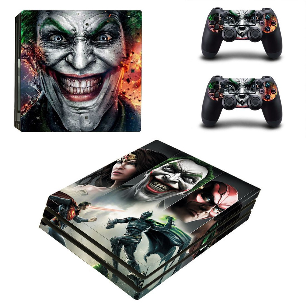 Набор наклеек Sony PlayStation 4 pro Joker Виниловая защитная наклейка для  консоли - купить с доставкой по выгодным ценам в интернет-магазине OZON  (1003644625)