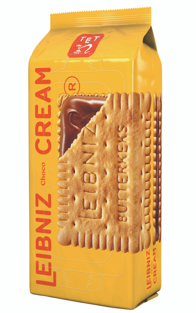 Сливочное печенье-сэндвич Leibniz Cream Choco, с шоколадной начинкой, 190гр.  #1