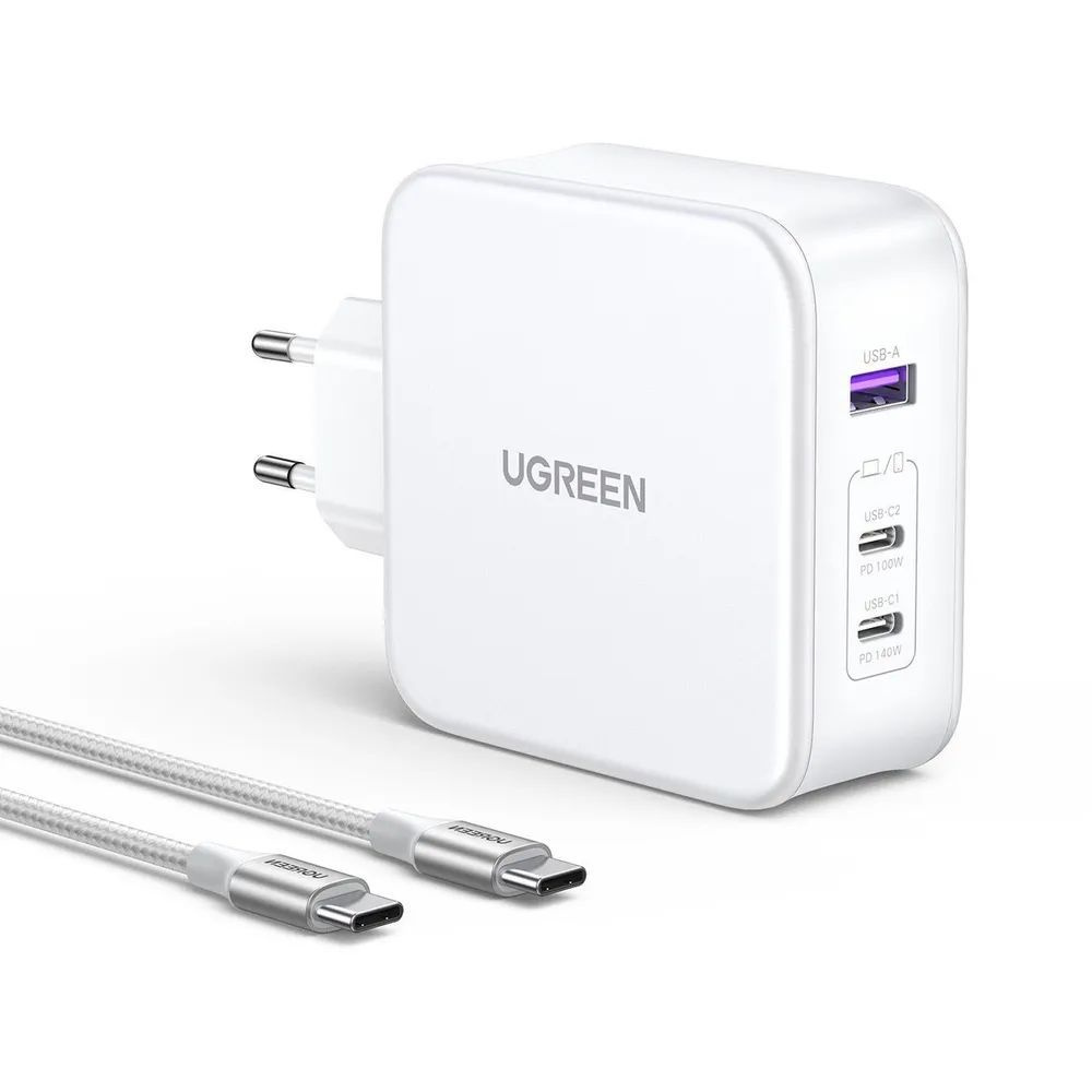 Сетевое зарядное устройство Ugreen Сетевое CD289 2C+U 140W, 140 Вт, USB ...