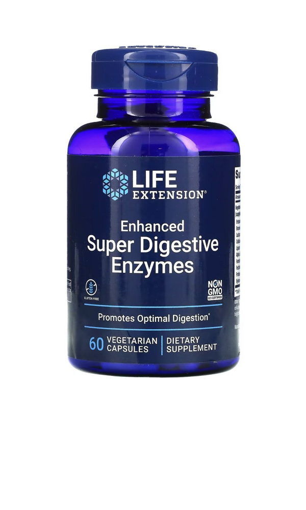 Усовершенствованная Суперсмесь Пищеварительных Ферментов LIFE EXTENSION Enhanced Super Digestive Enzymes #1