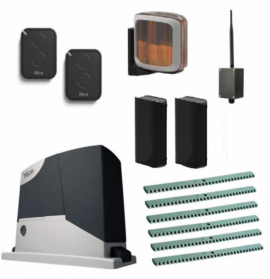 Автоматика для откатных ворот NICE RD400KITFULL6-K-BT, комплект: привод ...