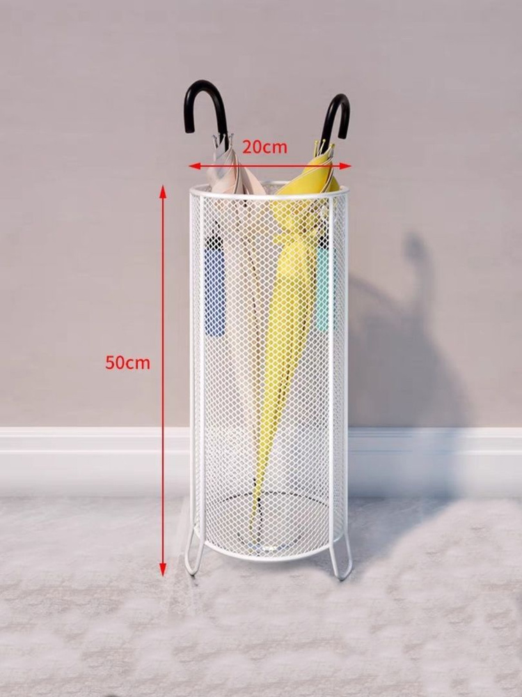Подставка для зонтов и обувных ложек 200х200х500 мм, белый - купить по ...