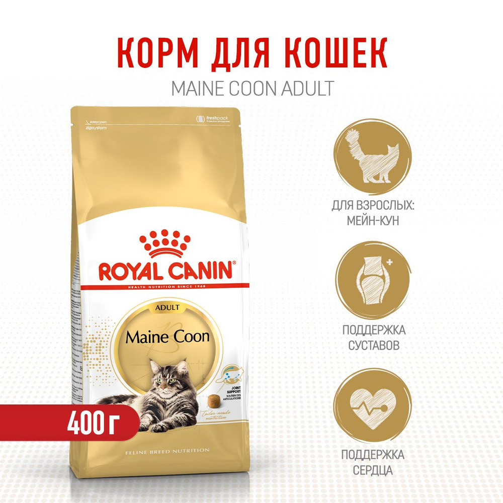 Royal Canin Maine Coon Adult сухой корм для взрослых кошек породы мейн-кун - 400 г  #1