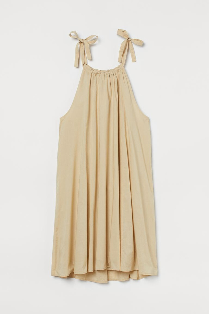 Платье H&M, цвет: бежевый. 988624002. Размер XXL (50/52), Женский, Лето ...