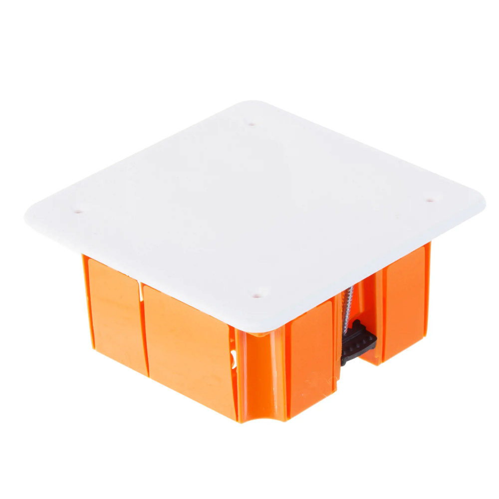 Распределительная коробка скрытая, 92х92х45 мм 10 вводов IP20 цвет оранжевый  #1