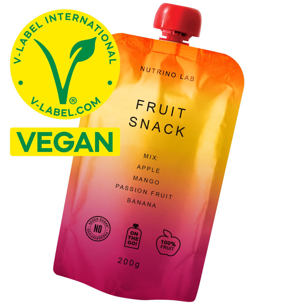 Nutrino Lab Пюре фруктовое Яблоко, манго, маракуйя, банан 200 гр ...