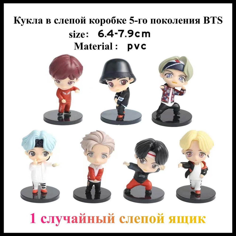 (HOT!)BTS-BT21 Кукла в слепой коробке 5-го поколения - купить с ...