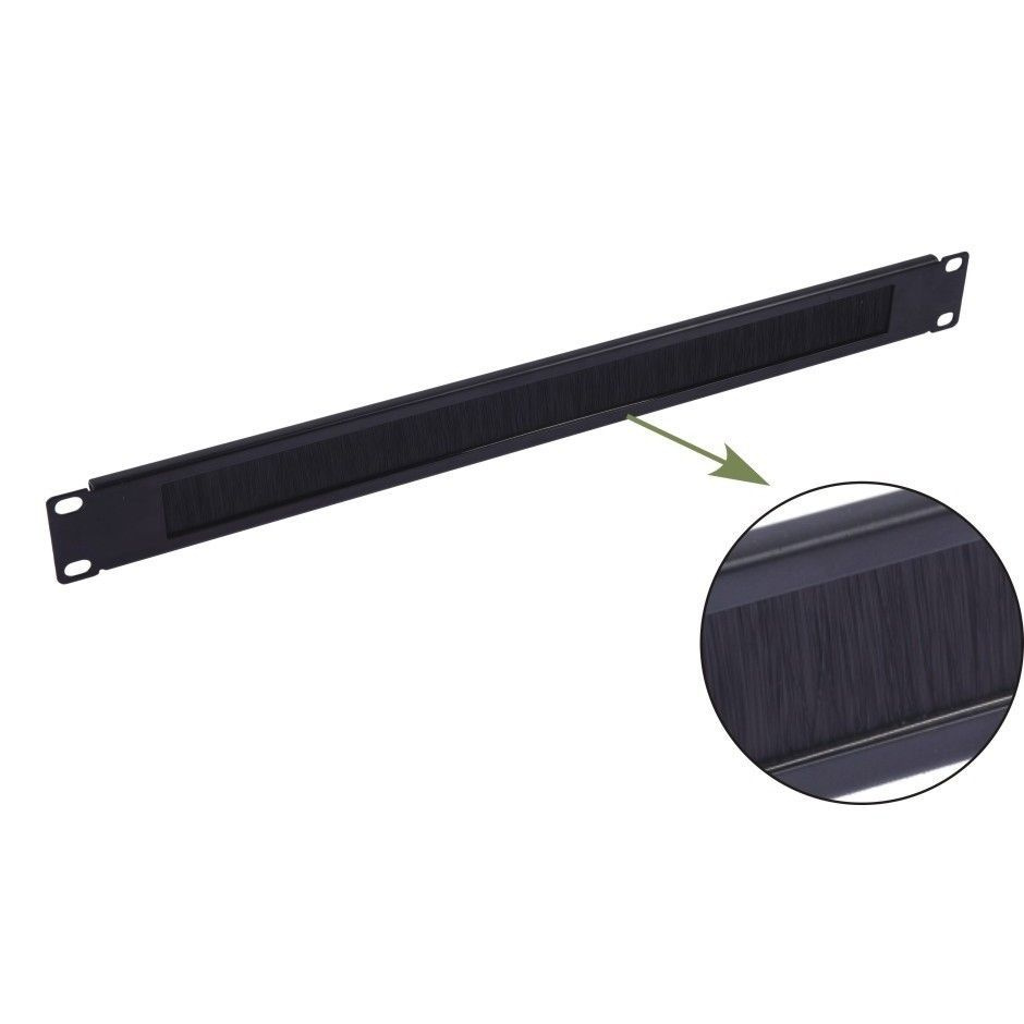 Кабельный органайзер 19" NEOMAX NM-CM-1UBP-F-102-BK 1U, c щеточным ...