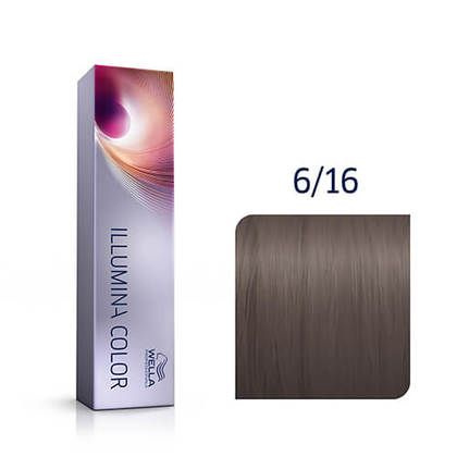 Wella Illumina Color 6/16 Темный блонд пепельный фиолетовый #1