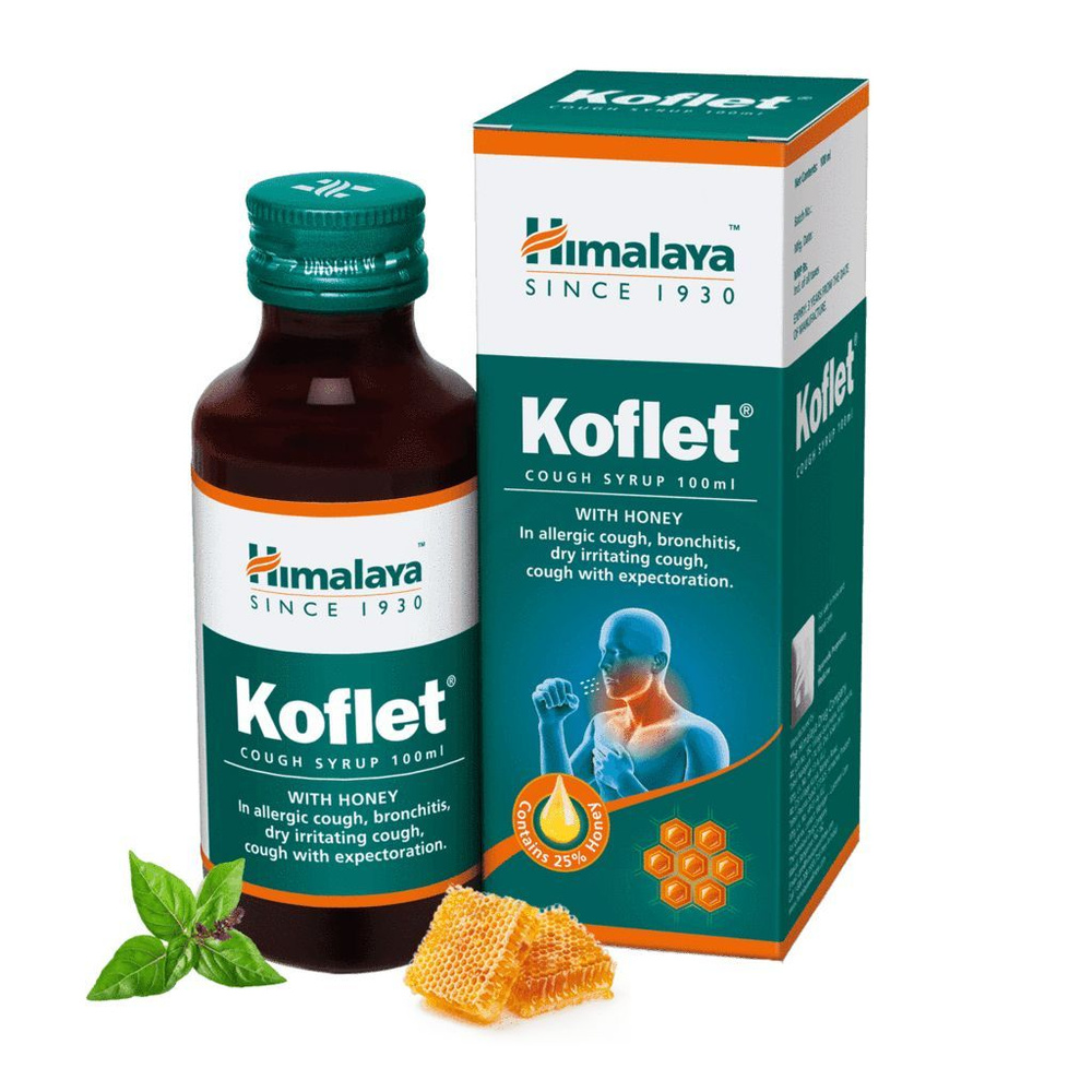 Кофлет Хималая (Koflet himalaya) сироп от кашля, 100 мл. - купить с  доставкой по выгодным ценам в интернет-магазине OZON (1074979904)