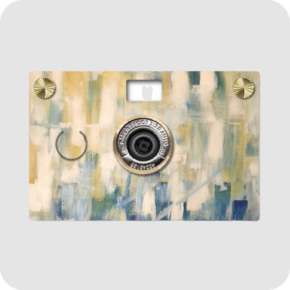 PaperShoot Компактный фотоаппарат Salon de the, бежевый, голубой #1