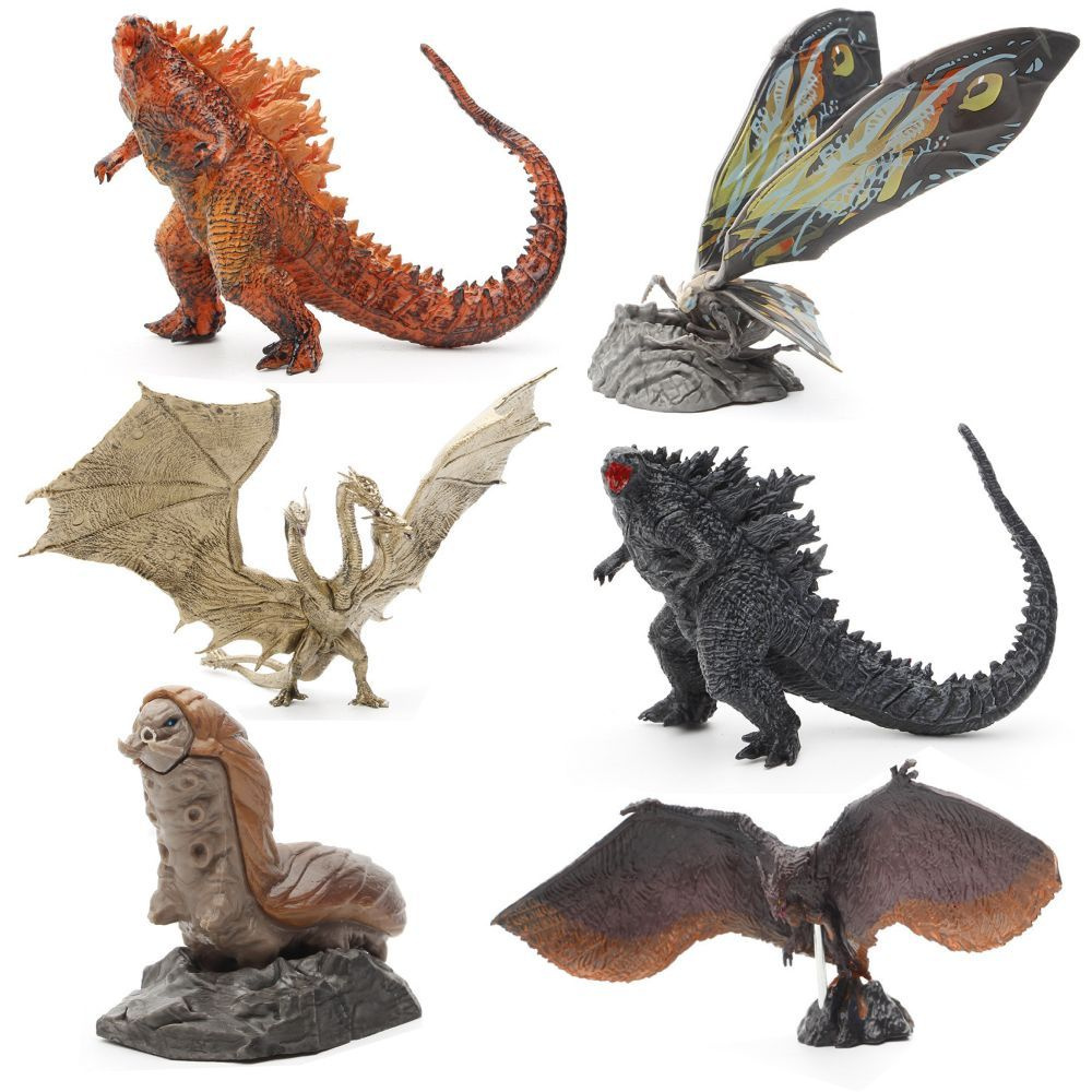 Набор фигурок Годзилла и Монстры: Мотра, Кинг Гидора, Родан, Огненная ...