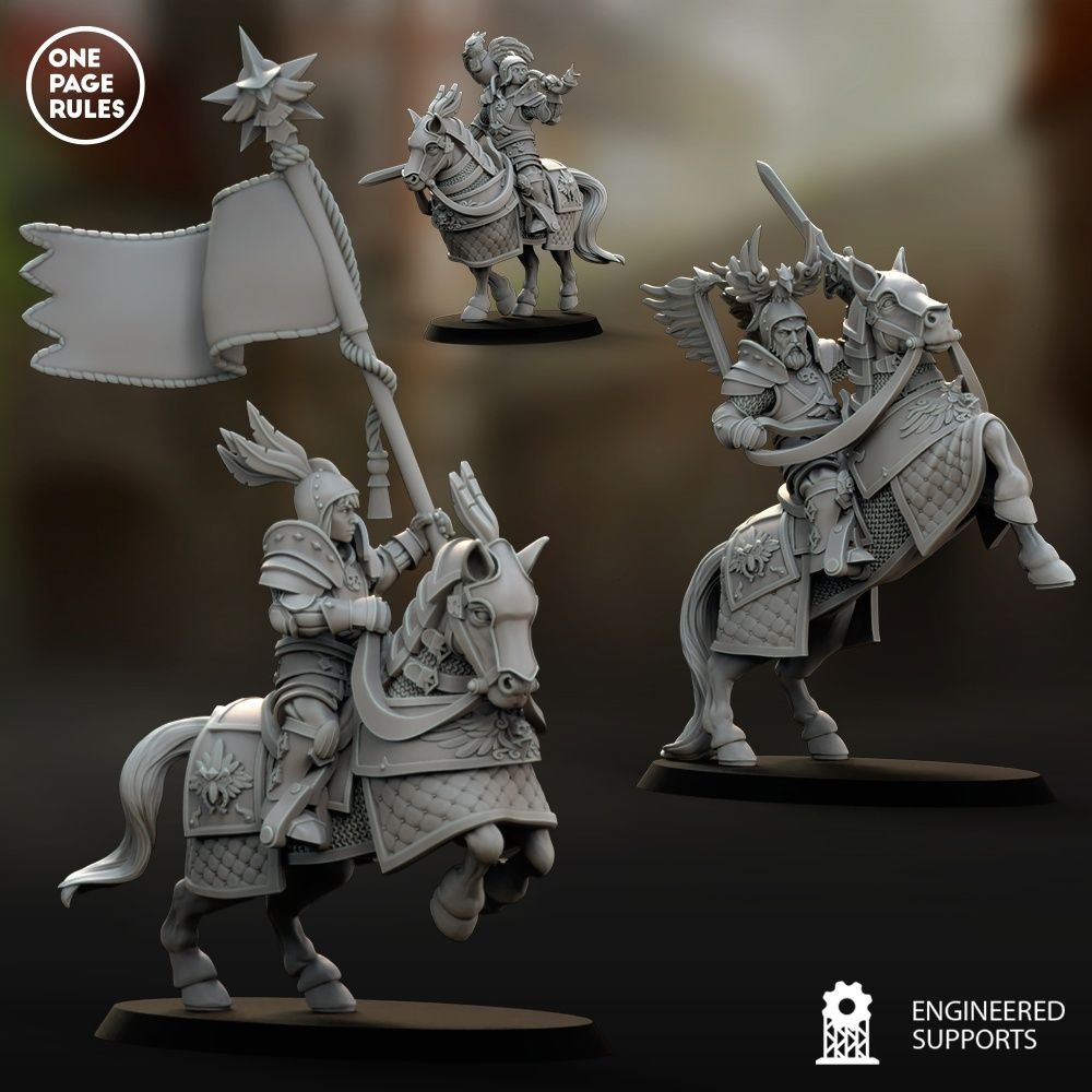 Warhammer Fantasy Empire Knights Command Group/ Набор фигурок для Warhammer  Рыцари Империи Командная группа - купить с доставкой по выгодным ценам в  интернет-магазине OZON (1099940784)