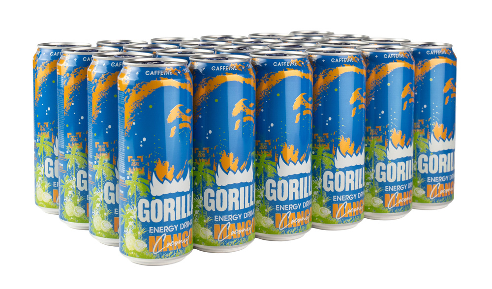 Энергетический напиток Gorilla Mango-Coconut, 24 шт х 450 мл - купить с ...